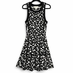 Kate Spade Fit Flare Sleeveless jacquard Knit Dress Size M